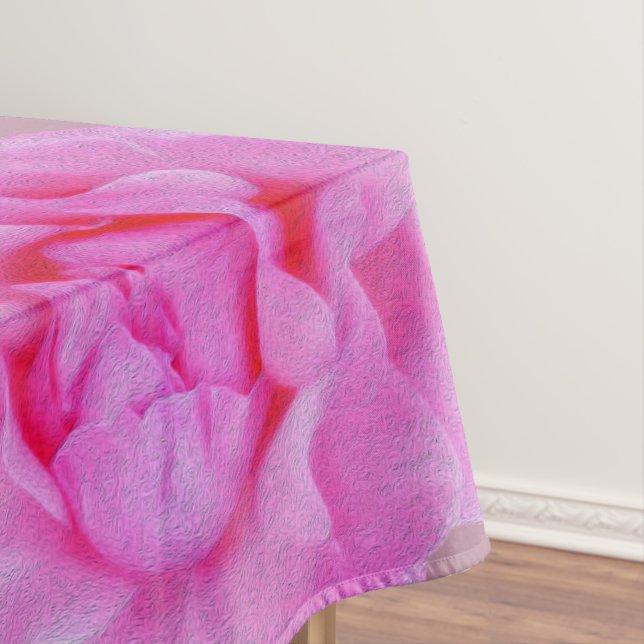 Toalha De Mesa rosa rosa (Posição Original)