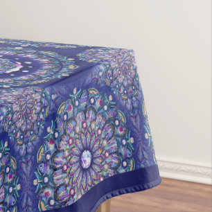 Toalha De Mesa Rosace Azul