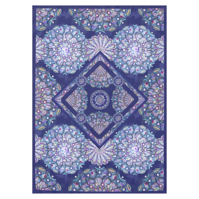 Toalha De Mesa Rosace Azul (Frente)