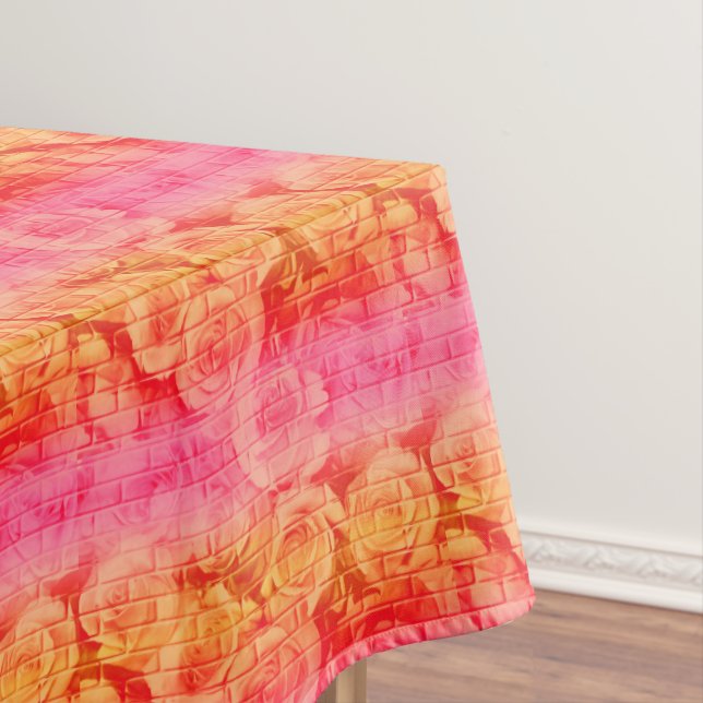 Toalha De Mesa ROSAS BRICK 17,PINK LEMO..-52x70 ALGODÃO (Posição Original)