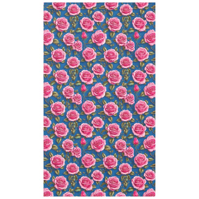 Toalha De Mesa Rosas cor-de-rosa (Frente)