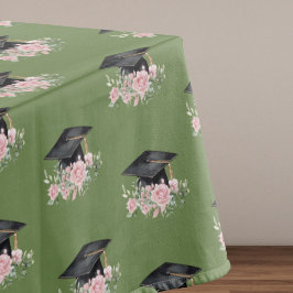 Toalha De Mesa Rosas Cor-de-Rosa Modernas Boina de Graduação Pret