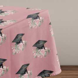 Toalha De Mesa Rosas Cor-de-Rosa Modernas Boina de Graduação Pret