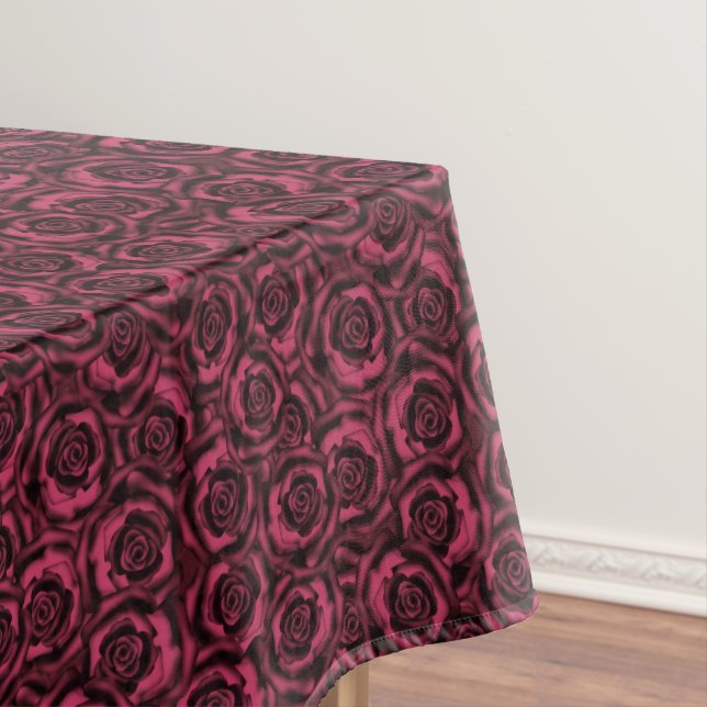 Toalha De Mesa Rosas de Borgonha (Posição Original)