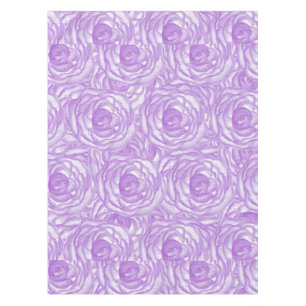 Toalha De Mesa Rosas pintados mão da aguarela da lavanda feminin