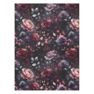 Toalha De Mesa Rosas Rústicos Escuros