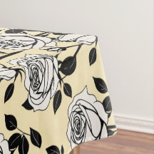 Rosas Simples em Preto e Branco em um Estilo Gráfi
