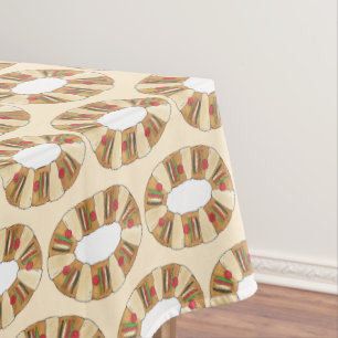 Toalha De Mesa Rosca de Reyes Mexicanos Três Reis Pão