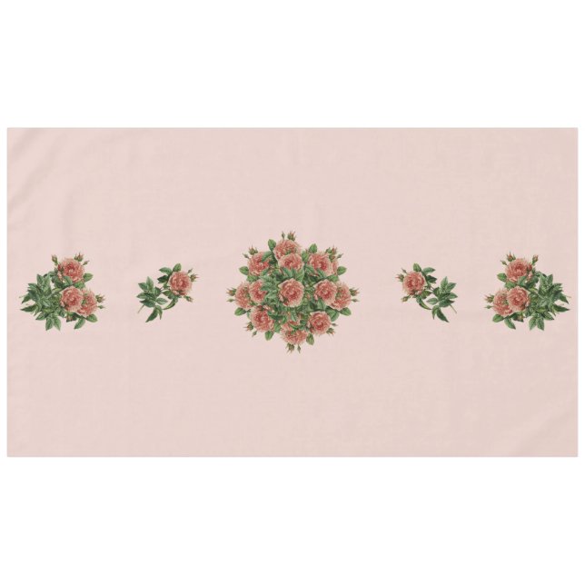 Toalha De Mesa Rose Roses Rosen bouquet – Rosenbouquet pastel (Frente (Horizontal))