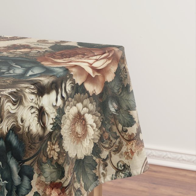 Toalha De Mesa Rostos Pedrosos e Noites Cansadas - Padrão Gótico  (Posição Original)