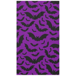 Toalha De Mesa roxo halloween vampiro morcegos gótico