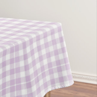 Toalha De Mesa Roxo Pálido Xadrez Moderno Gingham Rústico