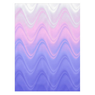 Toalha De Mesa Roxo Rosa Ondulado Abstrato