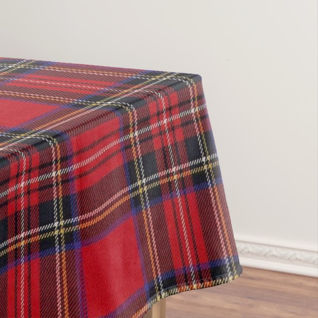 Toalha De Mesa Royal Stewart Original Scottish Tartan (Posição Original)
