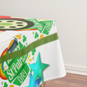 Toalha De Mesa Rua, Feliz Aniversário do Dia do Patrick.
