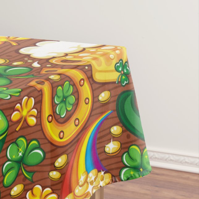 Toalha De Mesa Rua, Tableloth do Dia de Patrick (Posição Original)