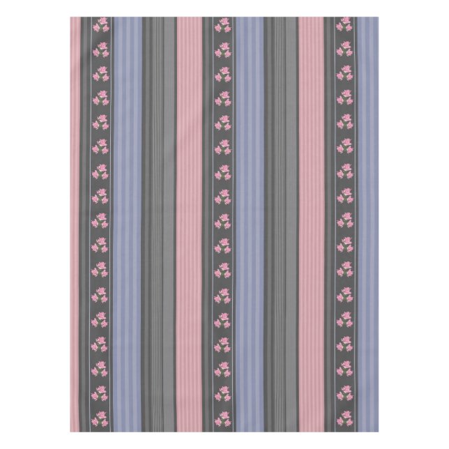 Toalha De Mesa Russo, listrado, manta de retalhos (Frente)