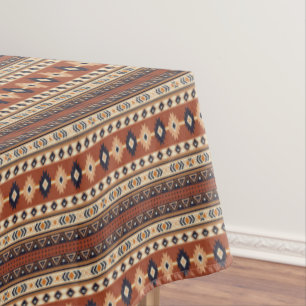 Toalha De Mesa Rusty Geometric Boho Impressão