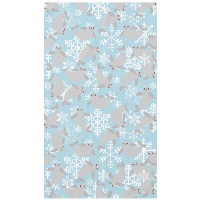 Toalha De Mesa sabão azul-de-natal (Frente)