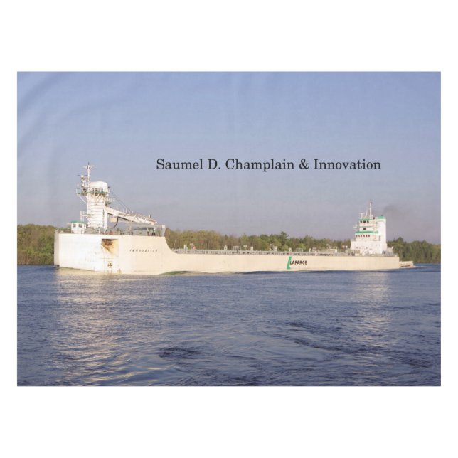 Toalha De Mesa Samuel D. Champlain & Innovation mesa (Frente (Horizontal))