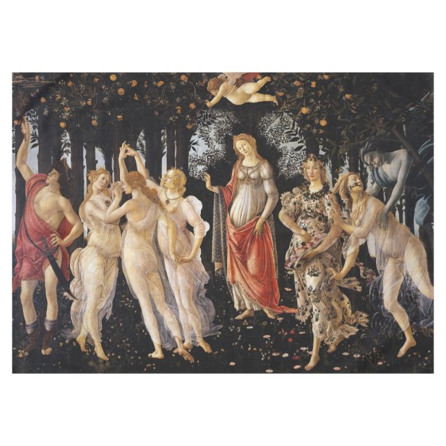 Toalha De Mesa Sandro Botticelli - La Primavera (Frente (Horizontal))