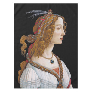 Toalha De Mesa Sandro Botticelli - Retrato de Simonetta Vespucci