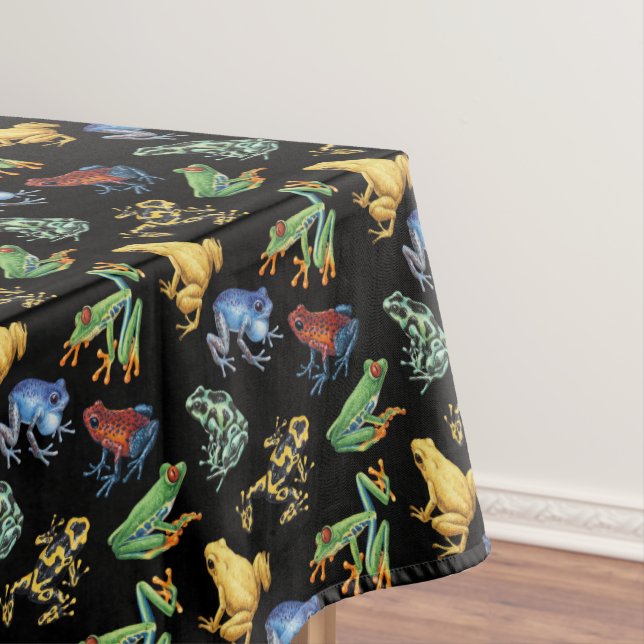 Toalha De Mesa Sapos a preto (Posição Original)