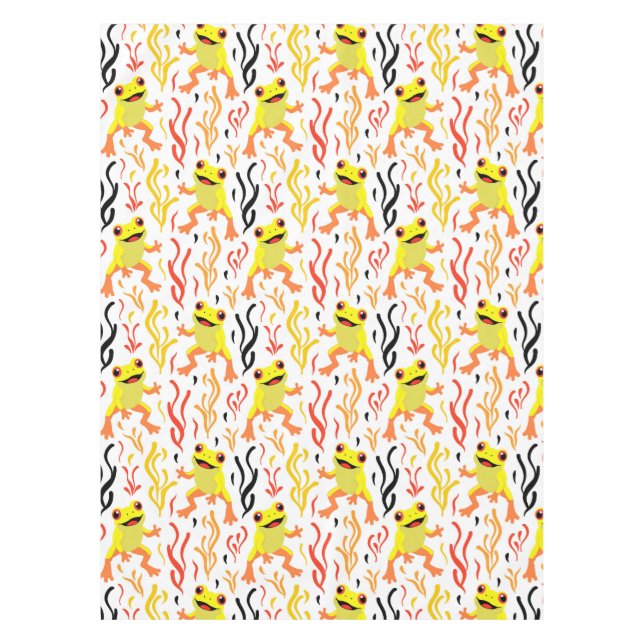 Toalha De Mesa Sapos Reproduzíveis (Frente)