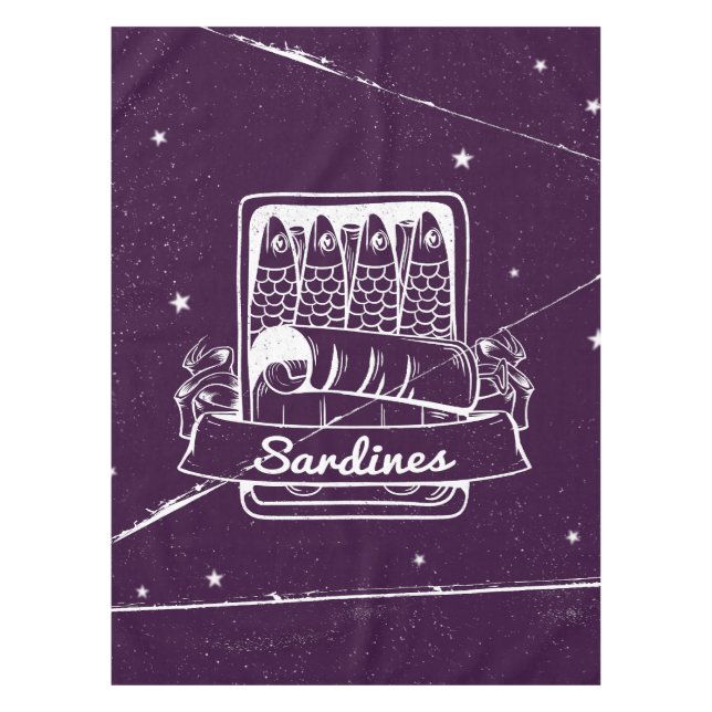 Toalha De Mesa Sardinhas em lata em estado de tensão (Frente)