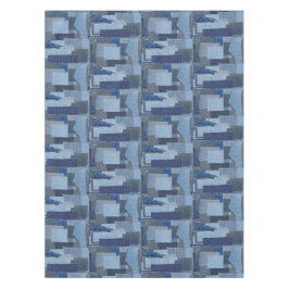 Toalha De Mesa Sarja de Nimes azul Shibori dos retalhos de Boro