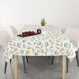 Toalha De Mesa Scandinavian Yellow Floral Tablecloth