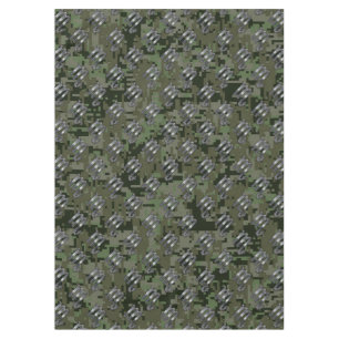 Toalha De Mesa Scorpio Zodiac Símbolo Olive Green Digital Camo