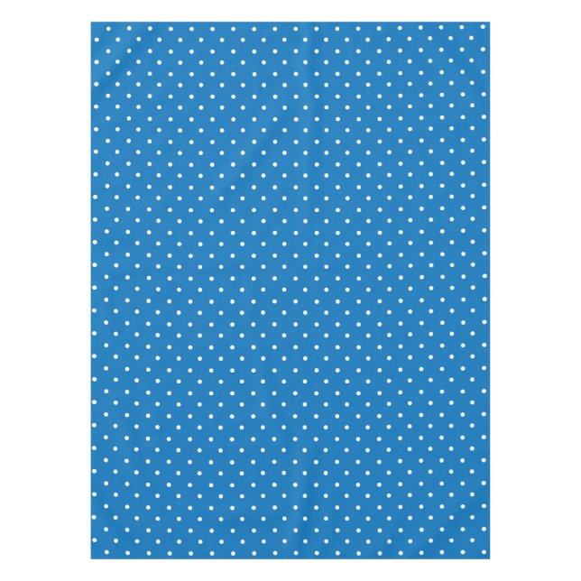 Toalha De Mesa Seamless blue background polka dot pattern  (Frente)