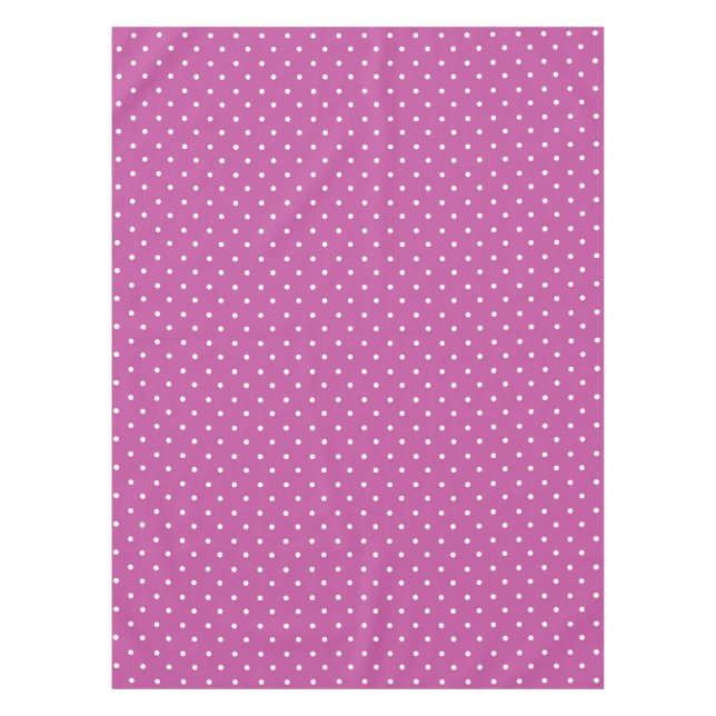 Toalha De Mesa Seamless magenta background polka dot pattern (Frente)