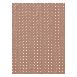 Toalha De Mesa Seamless medium brown polka dot  pattern