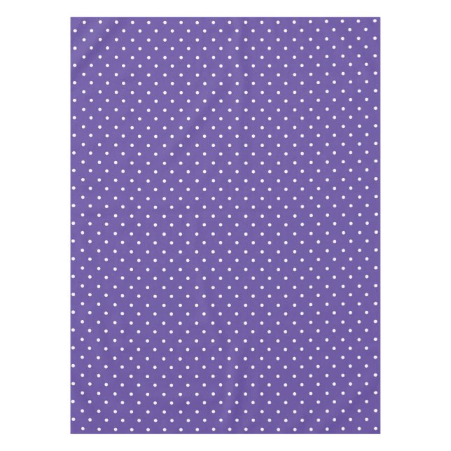 Toalha De Mesa Seamless  medium purple polka dot pattern (Frente)