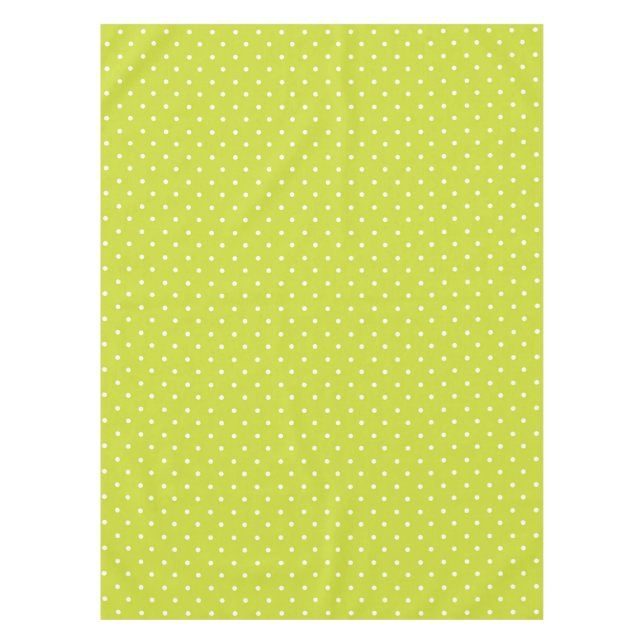Toalha De Mesa Seamless pattern  bright lime polka dot pattern (Frente)