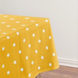 Toalha De Mesa Seamless yellow-orange  polka dot  pattern 