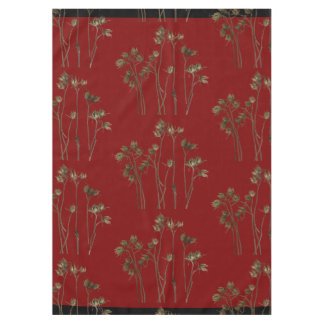 Toalha De Mesa Seed Pods on a Tablecloth