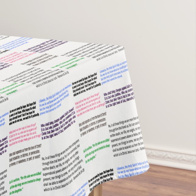 Toalha De Mesa Seleções dos romanos 8 (Posição Original)