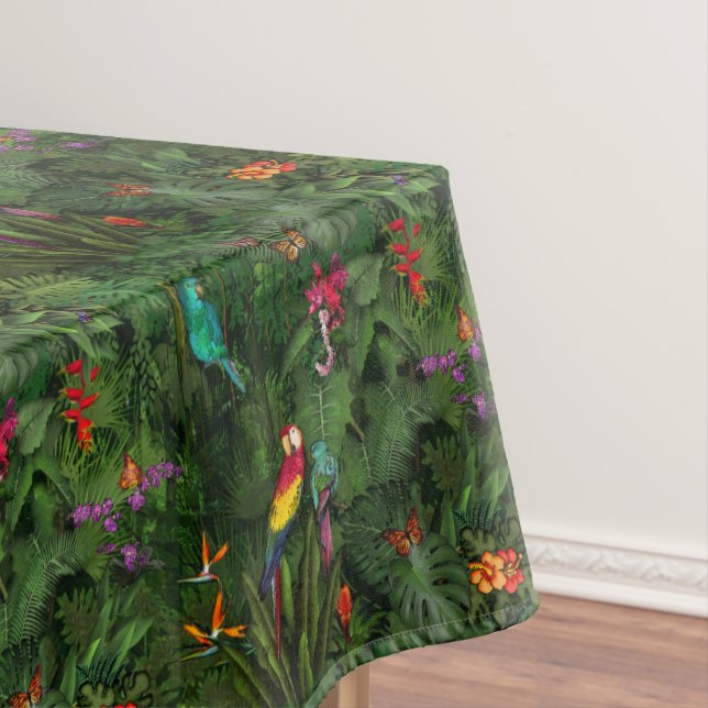 Toalha De Mesa Selva 🌺 🌴 🦜 Tablecloth (Posição Original)
