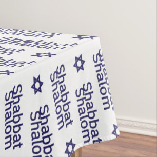 Toalha De Mesa Shabbat shalom e Star of David