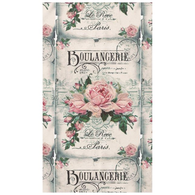 Toalha De Mesa shabby chic, decoupage, victorian, french chic, pa (Frente)