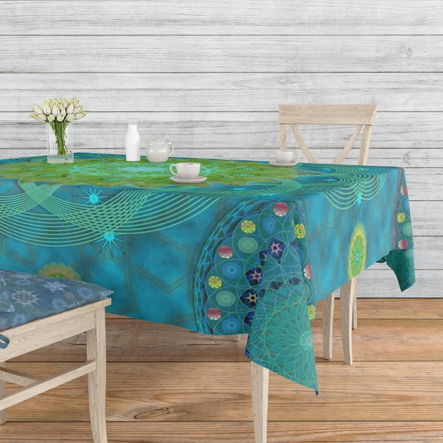 Toalha De Mesa Shambala Tantric Nymphaea mandala art (Criador carregado)