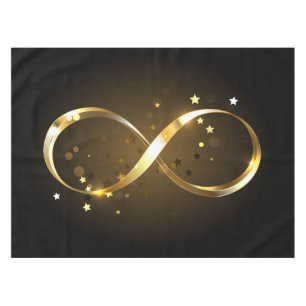 Toalha De Mesa Símbolo Infinity do ouro