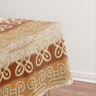 Toalha De Mesa Símbolos étnicos de Adinkra do africano