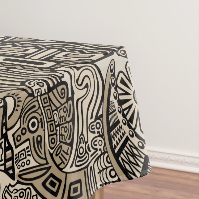 Toalha De Mesa Símbolos Históricos Antigos Estilo de Tatuagem (Posição Original)