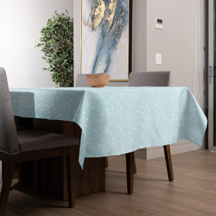 Toalha De Mesa Simples Luz Festiva Pontos Brancos Espetados