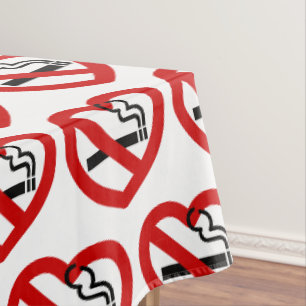 Toalha De Mesa Sinal De Sem Amor Para Fumar
