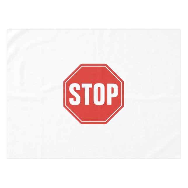 Toalha De Mesa Sinal STOP (Frente (Horizontal))